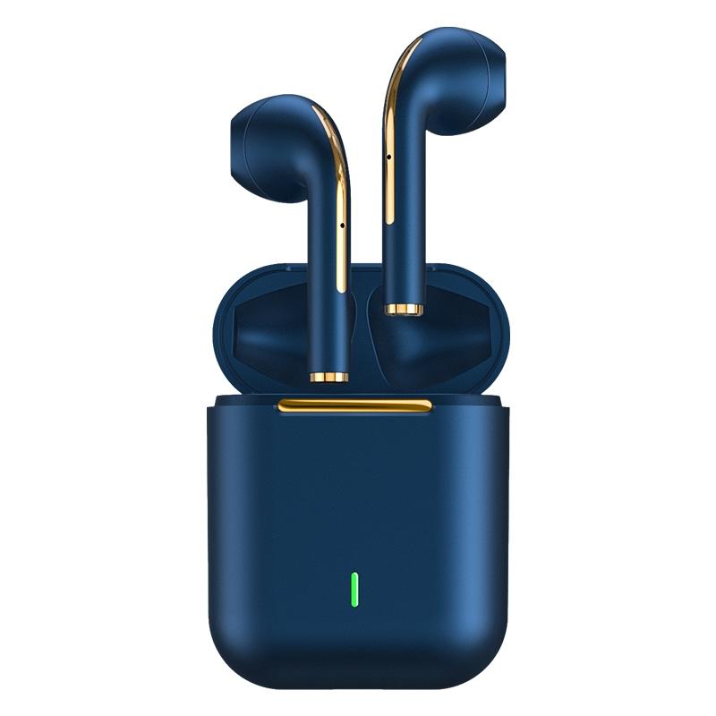 Wireless In-ear Earphones with Long Battery Life - Bluetooth 5.0 Blue