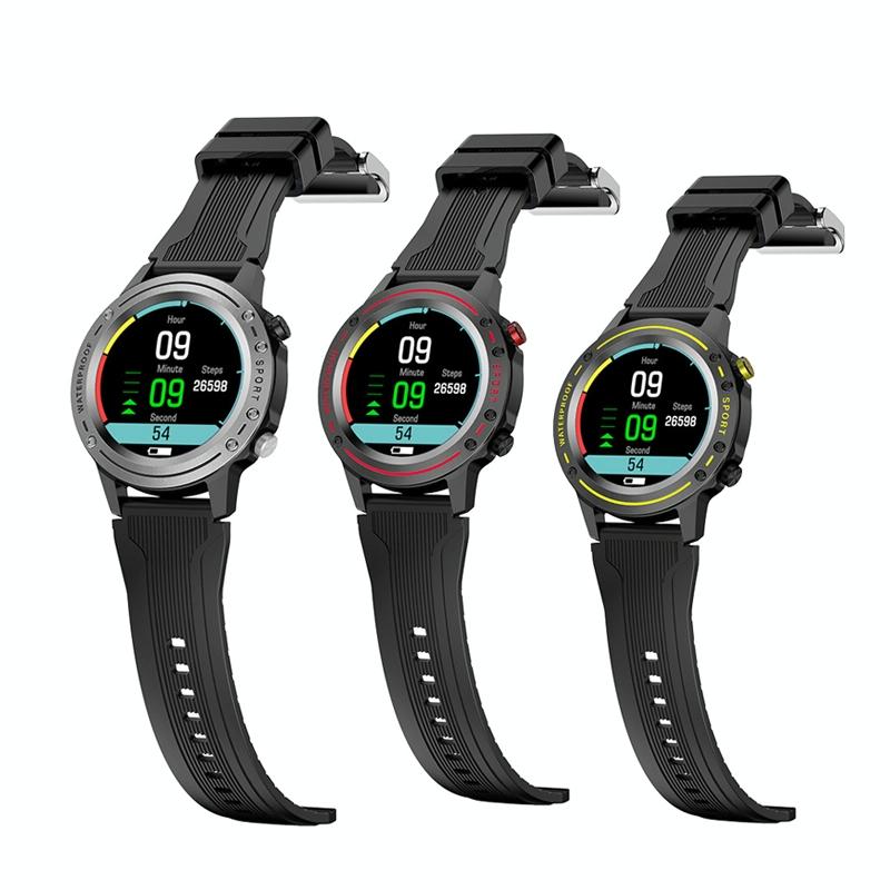 Waterproof Bluetooth Bracelet With Hr And Temperature Tracking - Yellow