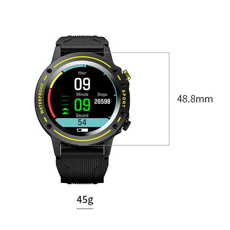 Waterproof Bluetooth Bracelet With Hr And Temperature Tracking - Yellow