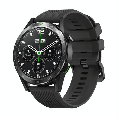1.39 Inch Screen Voice Calling Smart Watch Support Heart Rate / Blood Pressure / Blood Oxygen - Midnight Black