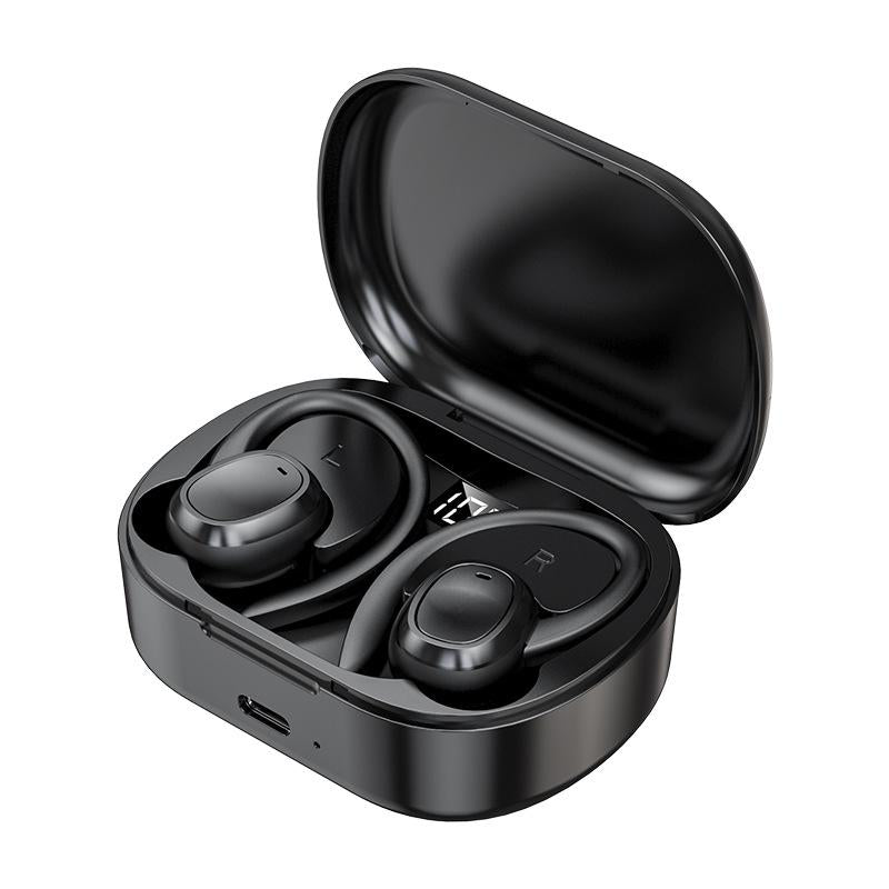 Wireless Stereo Earphones with Charging Case - Black