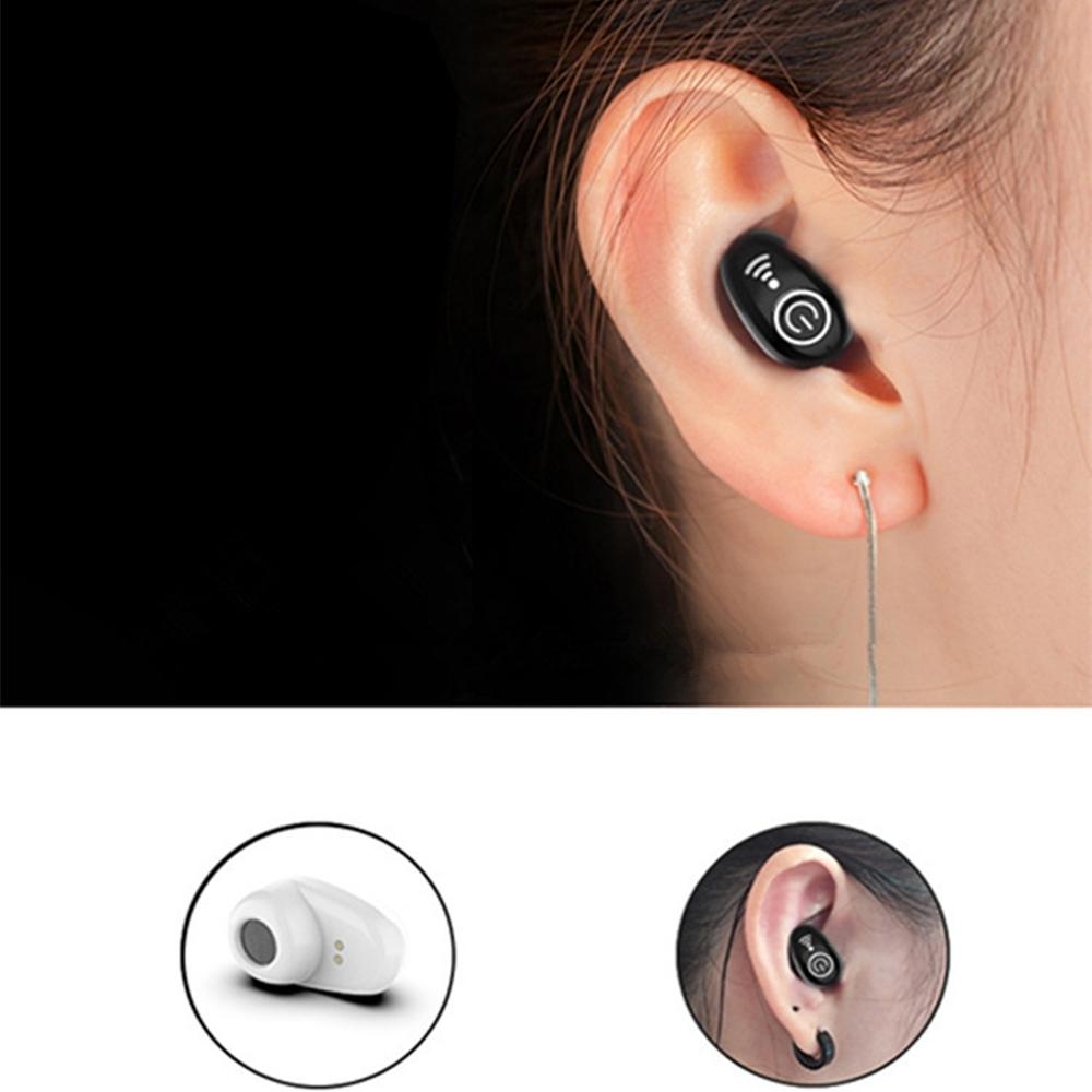 Mini Bluetooth Earphone with Mic - S650 Gen 2 - Black