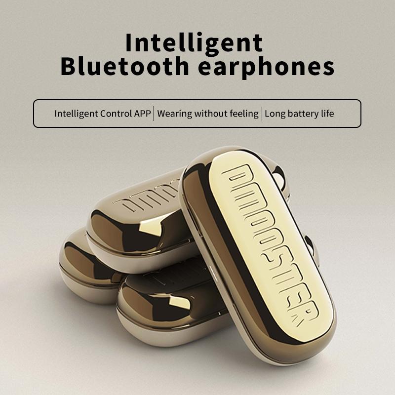 Bluetooth Earphones with Ear-mount Design - Black