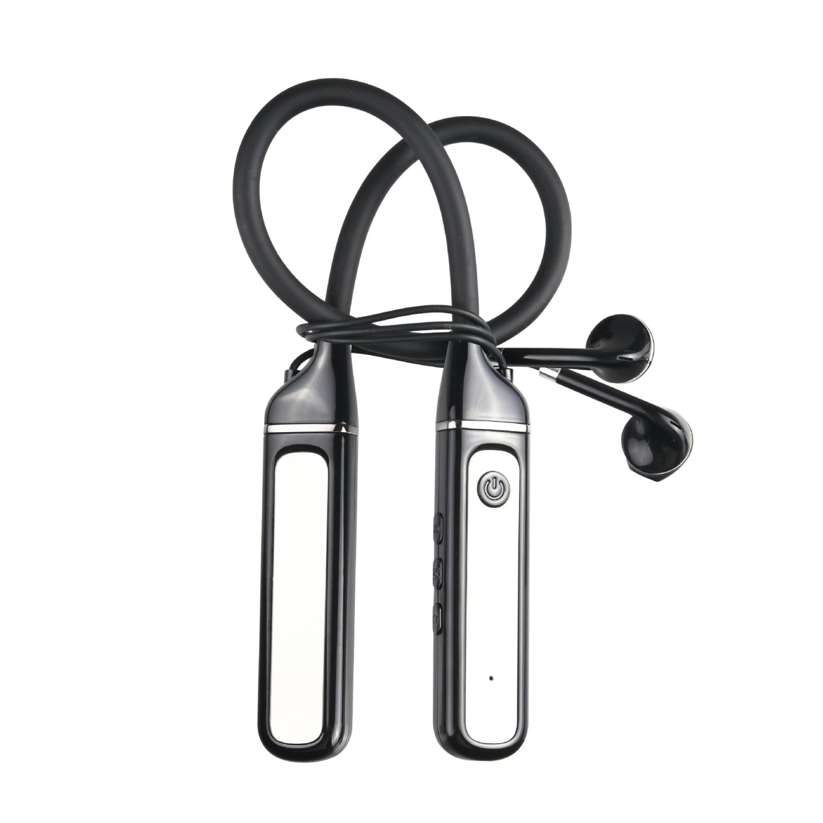 Wireless Sports Earphones with Bluetooth 5.3 and Built-in Sound Card - White