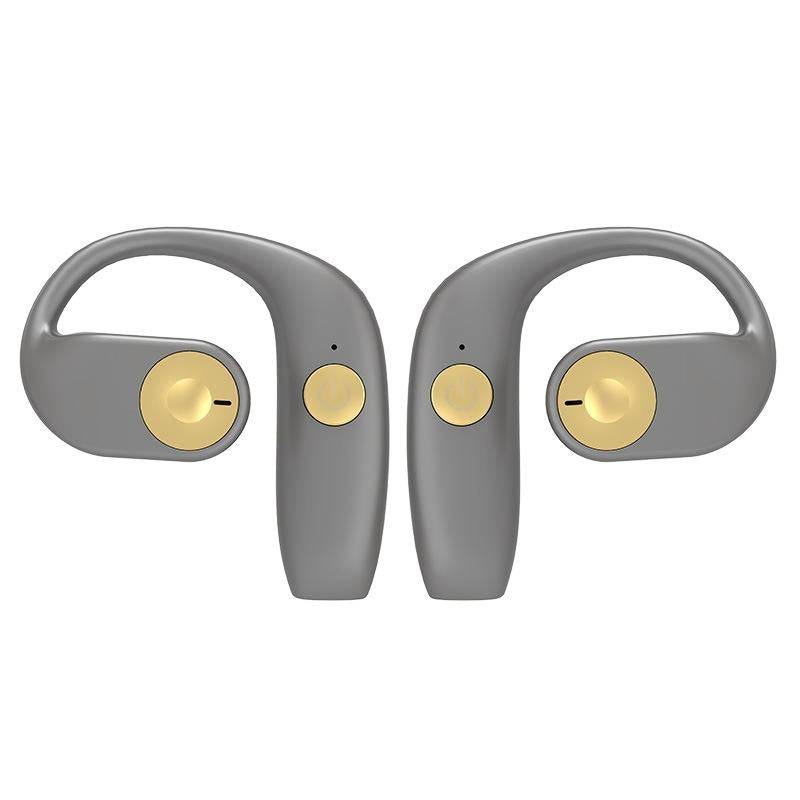 Wireless Bone Conduction Bluetooth Earphones for Sports - Gray
