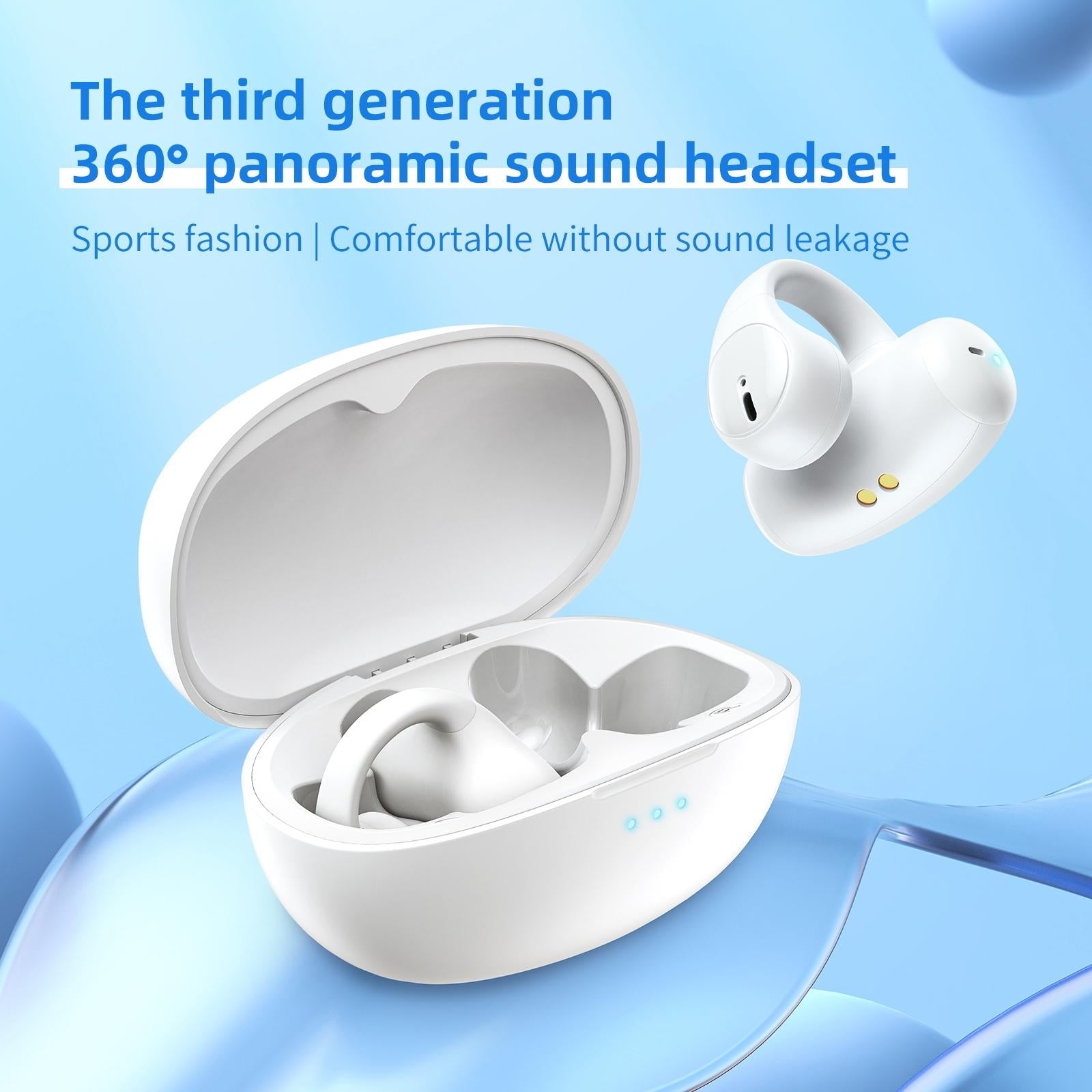 Wireless Bluetooth Earphone - Ear-mounted T306 - White