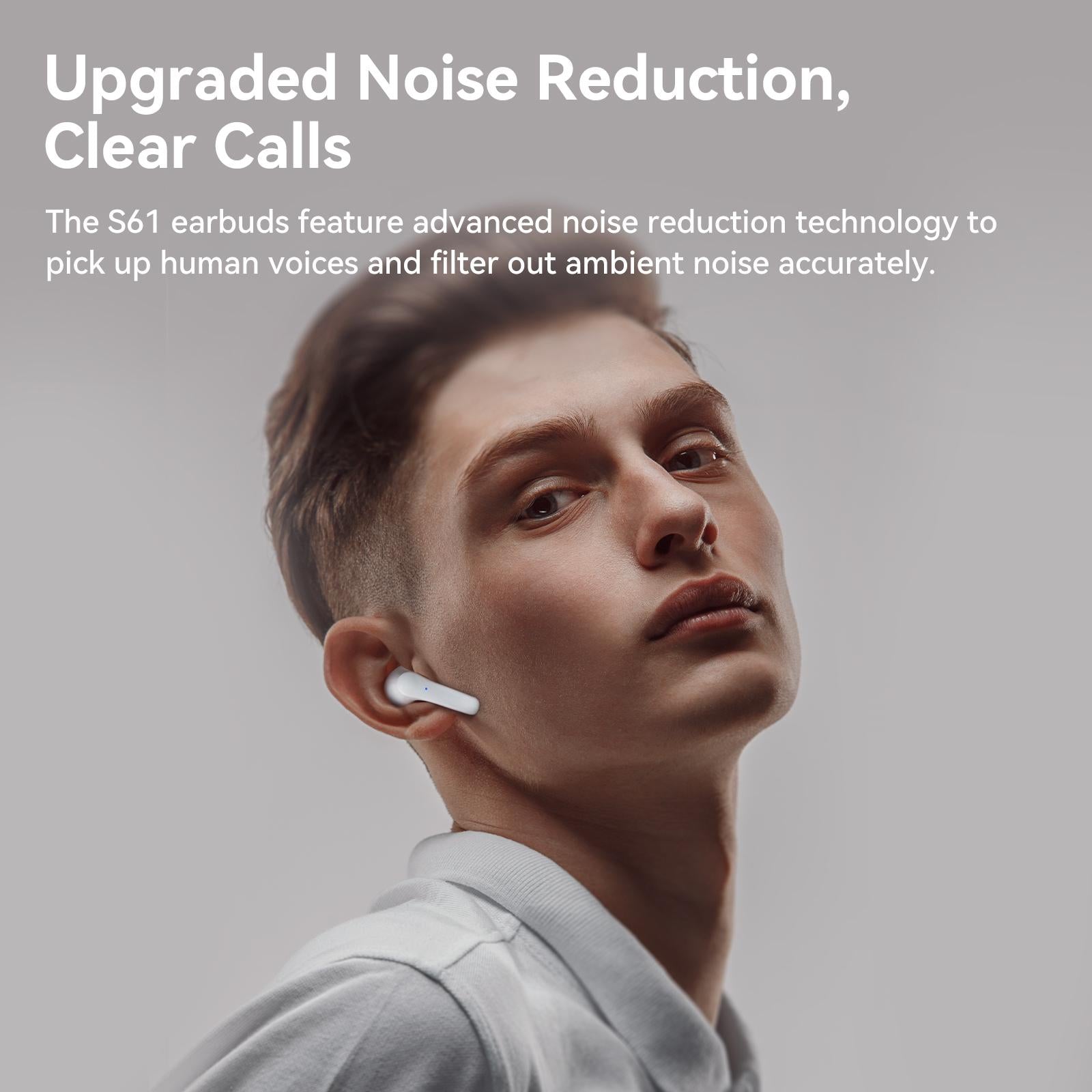 True Wireless Stereo Bluetooth Earphones - S61 - Black