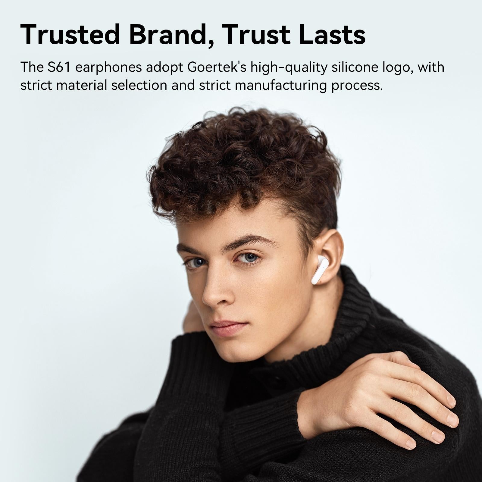 True Wireless Stereo Bluetooth Earphones - S61 - Black