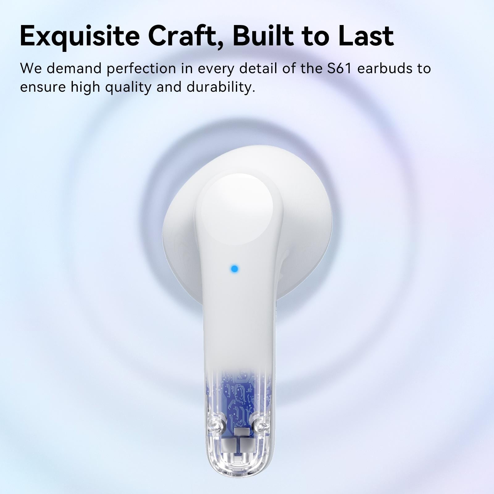 True Wireless Stereo Bluetooth Earphones - S61 - Black