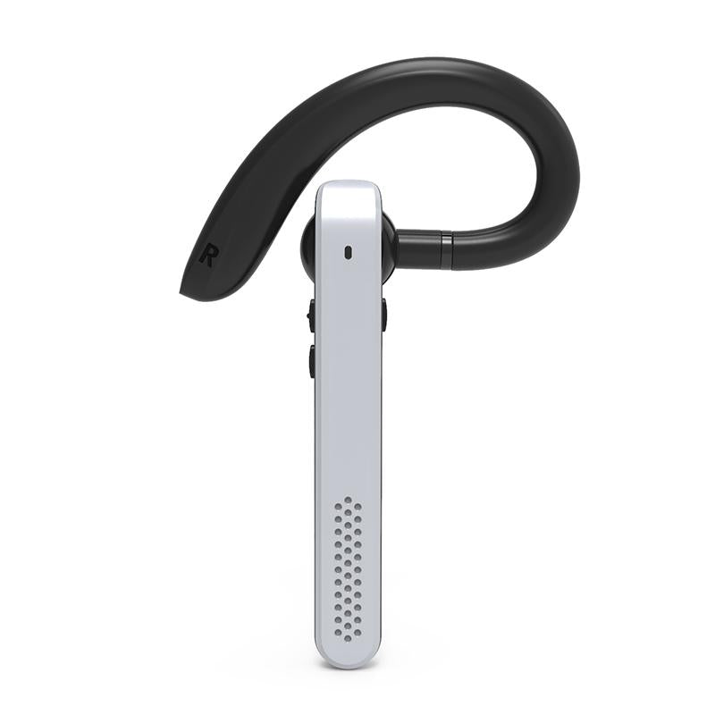 Wireless Bluetooth Earphone with Noise Reduction - Ear-mounted - Silver