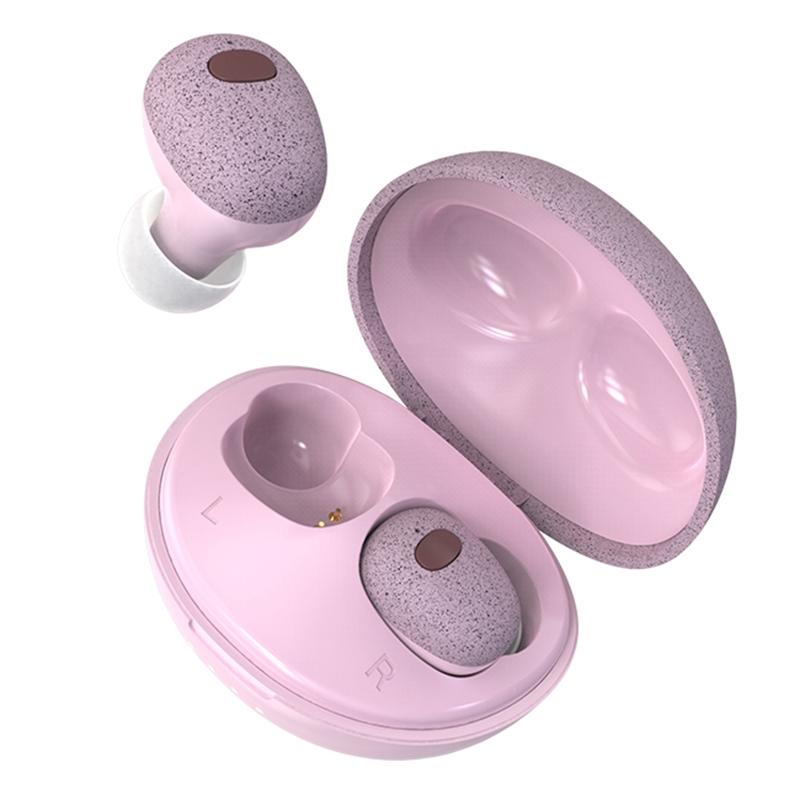 Wireless Bluetooth Earphones with 5d Sound and Magnetic Charging Box - Cherry Blossom Pink