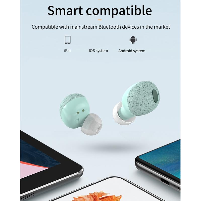 Wireless Bluetooth Earphones with 5d Sound and Magnetic Charging Box - Cherry Blossom Pink