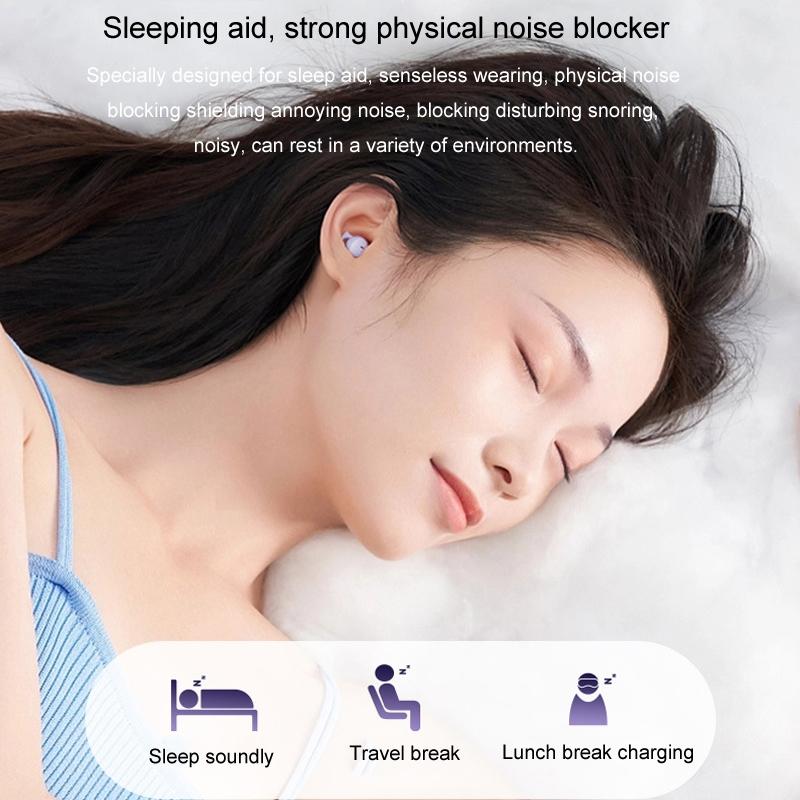 Comfortable Wireless Bluetooth Earphones - Noise Canceling - Purple