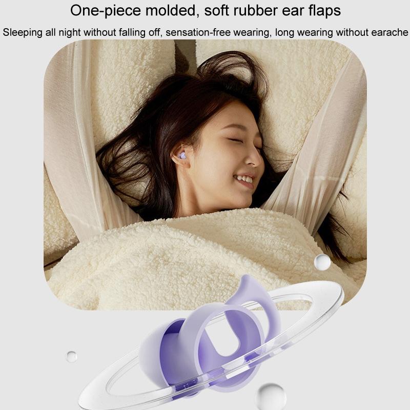 Comfortable Wireless Bluetooth Earphones - Noise Canceling - Purple