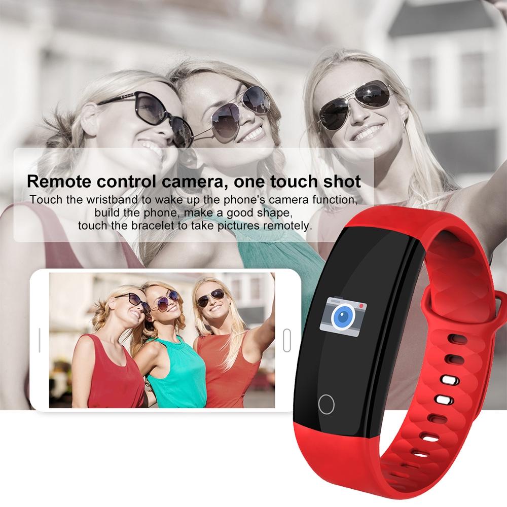 Waterproof Tft Smart Bracelet With Call / Heart / Sleep / Bp Monitoring And Sedentary Reminder - Coffee