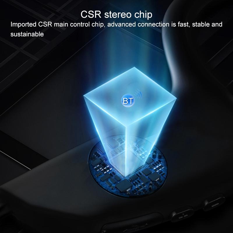 Wireless Bone Conduction Bluetooth Earphones - 4.1 Stereo 5.0 Black - Grey