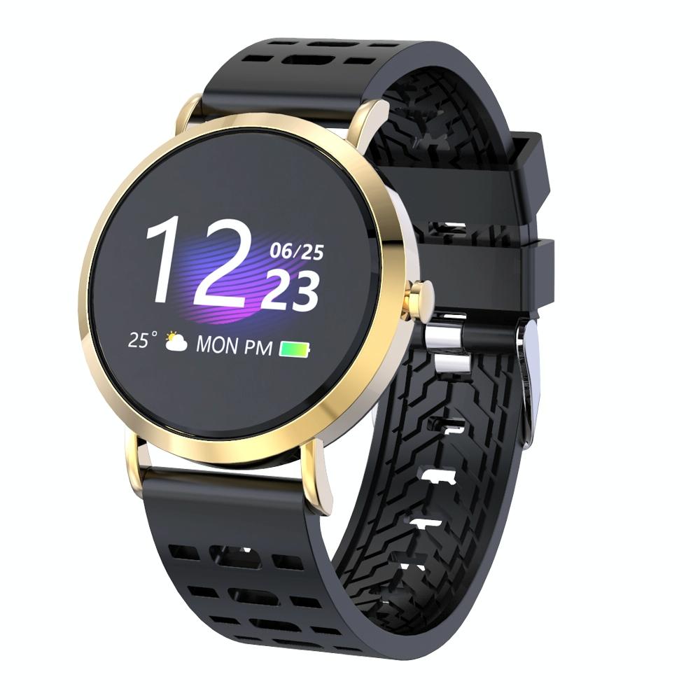 Smart Bracelet With Colour Screen Ip67 Waterproof Call / Heart Rate / Sleep / Sedentary Reminder - Gold