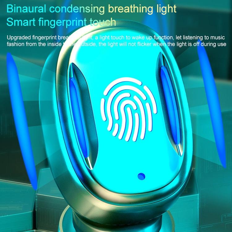 Wireless Bluetooth Earphones with Magnetic Charging Box - Blue