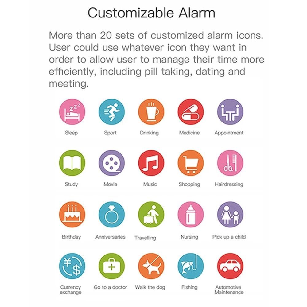 Waterproof Smart Bracelet With Call Heart Rate Bp Sleep And Sedentary Functions - Red