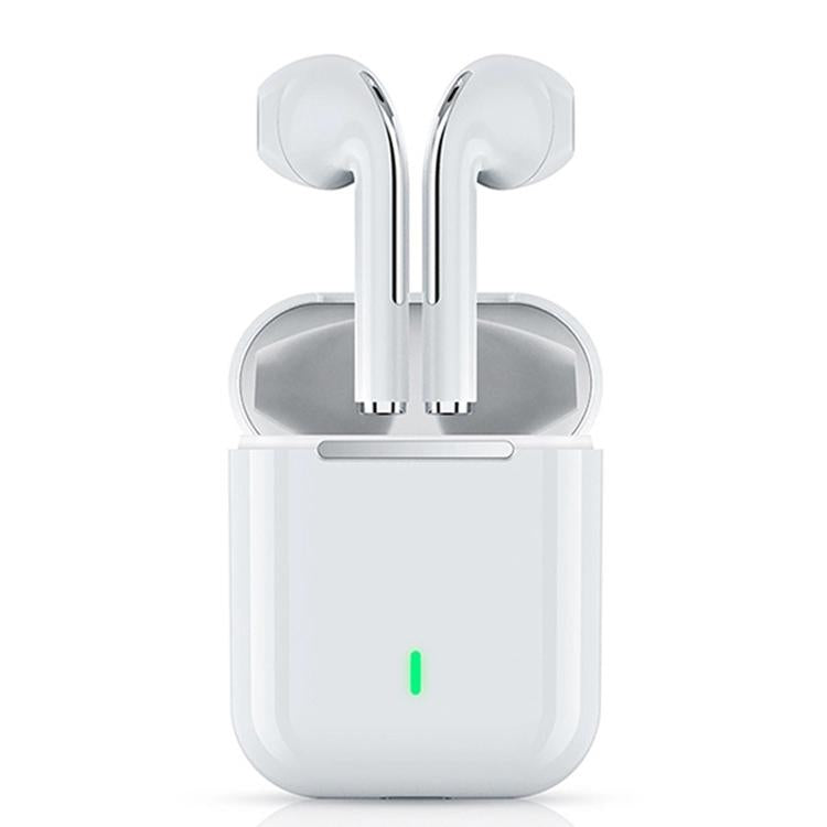 Wireless t & g J18 Bluetooth Earphones with Charging Box - White