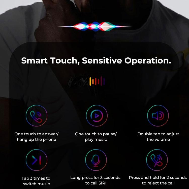 Wireless t & g J18 Bluetooth Earphones with Charging Box - White