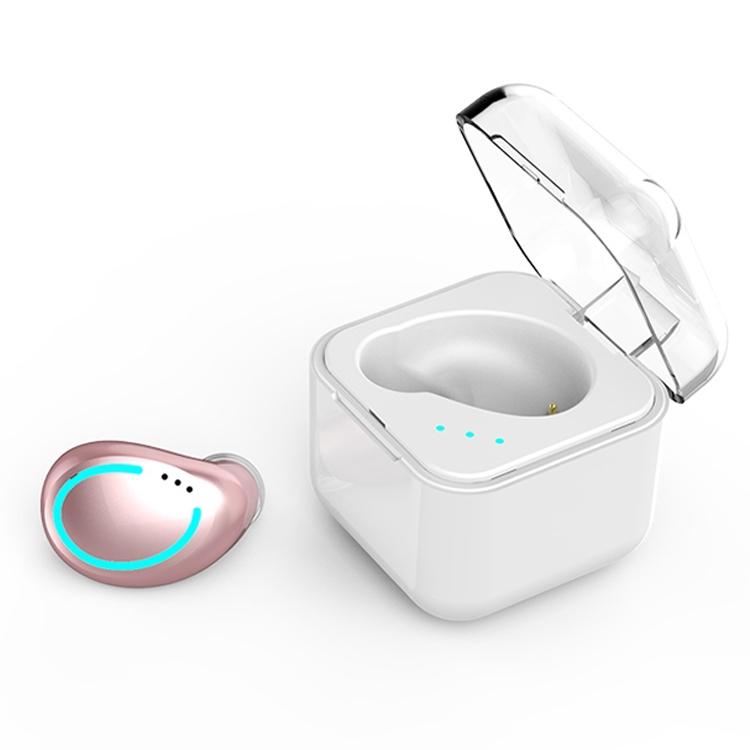 Mini Wireless Bluetooth Earphone with Charging Box - M-b8 - White