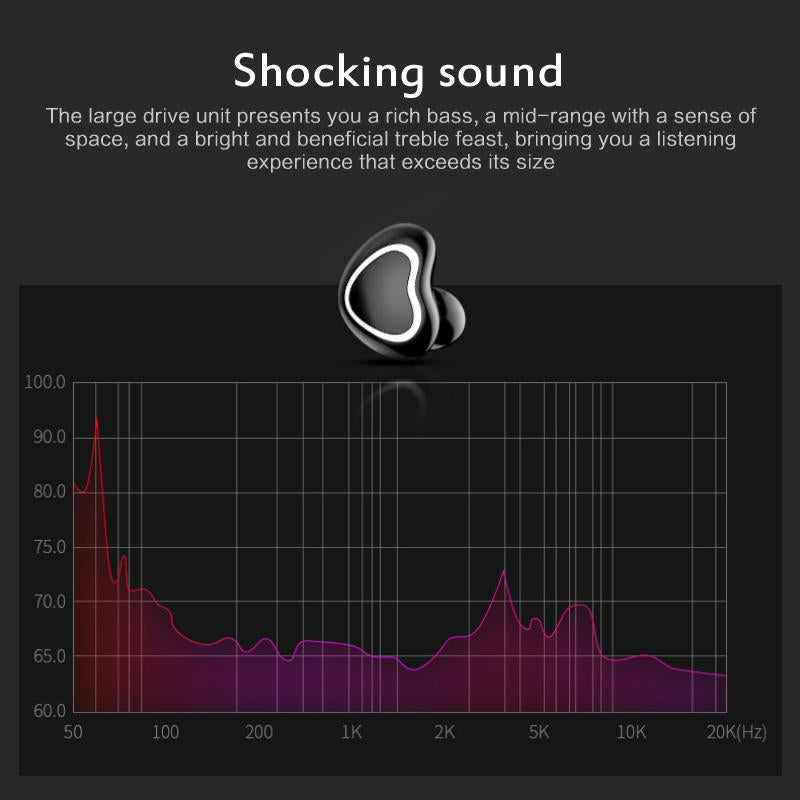 Mini Wireless Bluetooth Earphones with Charging Box - X7 4.1 - White