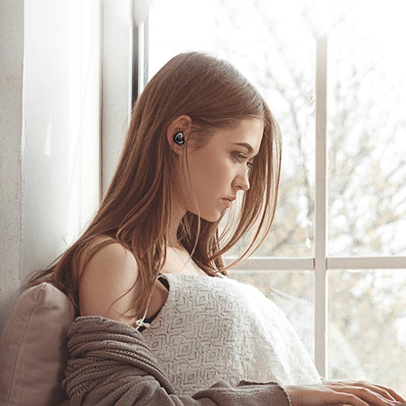 Mini Wireless Bluetooth Earphones with Charging Box - X7 4.1 - White