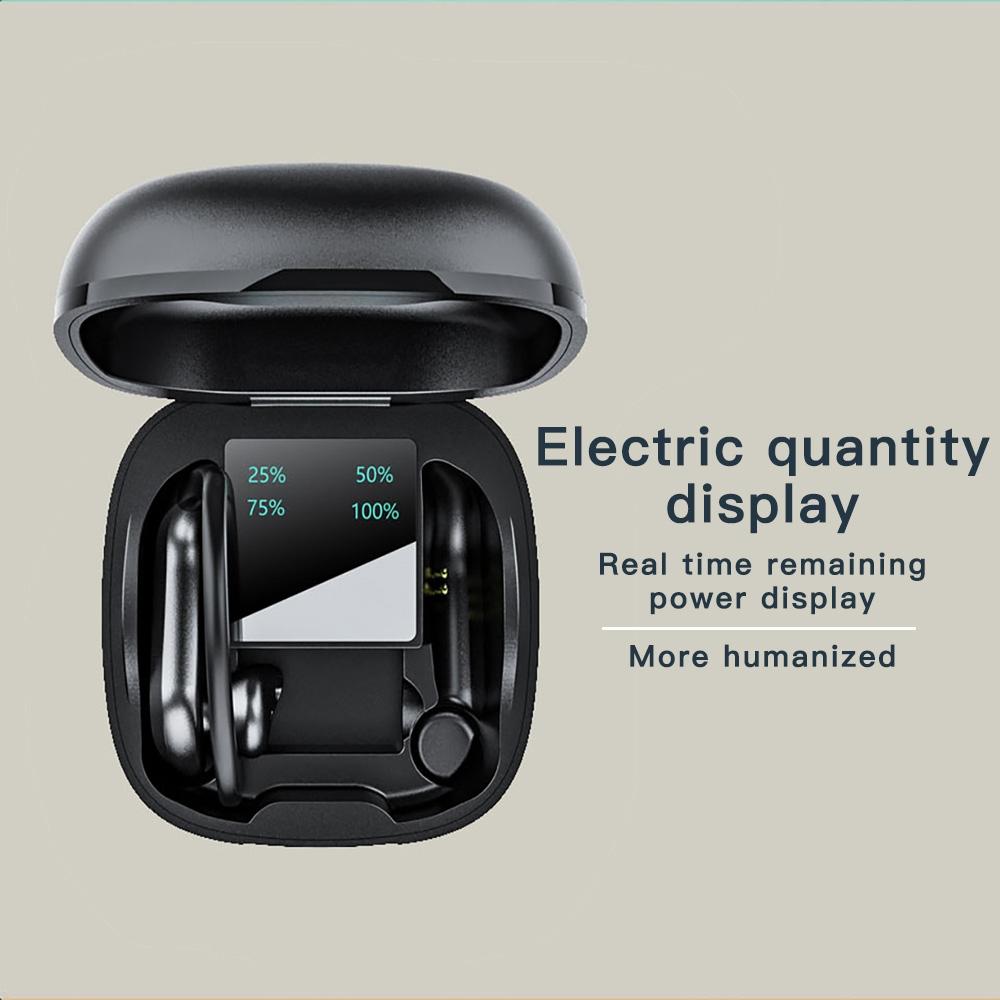 Wireless Bluetooth Earphones with Charging Box and Digital Display - 258 - White